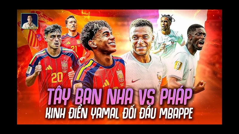 Mbappe đi bóng nhanh qua hàng phòng ngự của Yamal