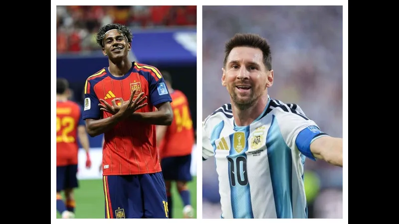 Cầu thủ Tây Ban Nha và Argentina tranh chấp bóng trên sân Cầu thủ Tây Ban Nha và Argentina tranh chấp bóng trên sân