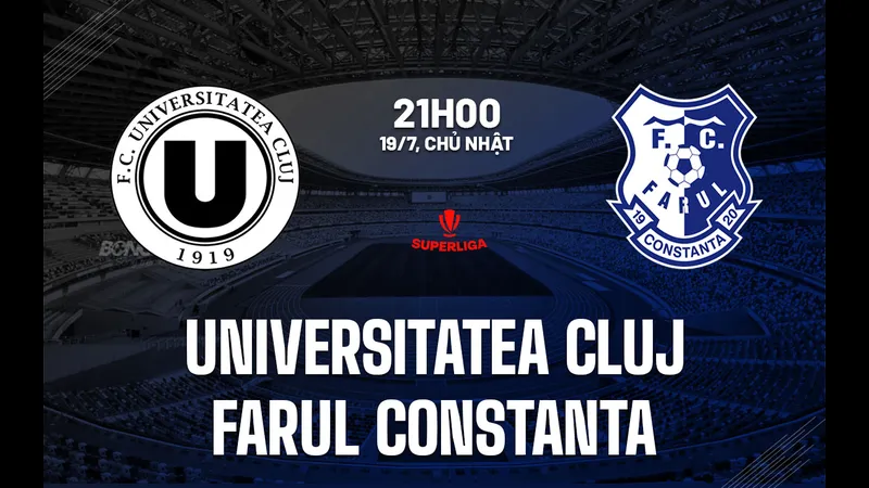 Cầu thủ U. Cluj và Farul Constanta đối đầu trên sân Cầu thủ U. Cluj và Farul Constanta đối đầu trên sân